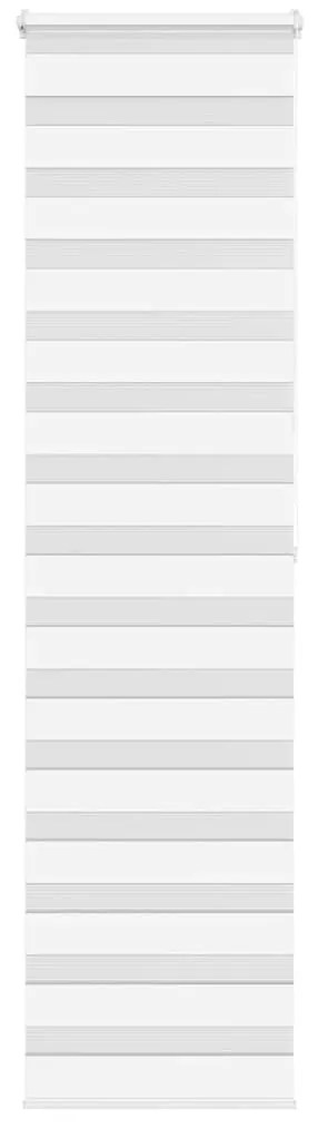 vidaXL Ζέβρα τυφλή Λευκό Πλάτος υφάσματος 50,9 εκ. Πολυεστέρας
