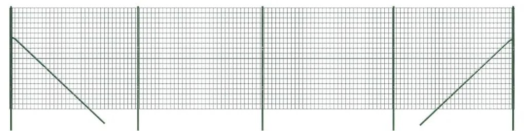 Συρματόπλεγμα Περίφραξης Πράσινο 1,6x10 μ. Γαλβανισμένο Ατσάλι - Πράσινο