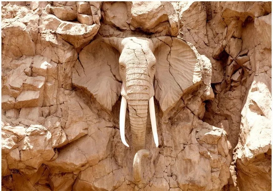 Αυτοκόλλητη φωτοταπετσαρία - Stone Elephant (South Africa) - 392x280