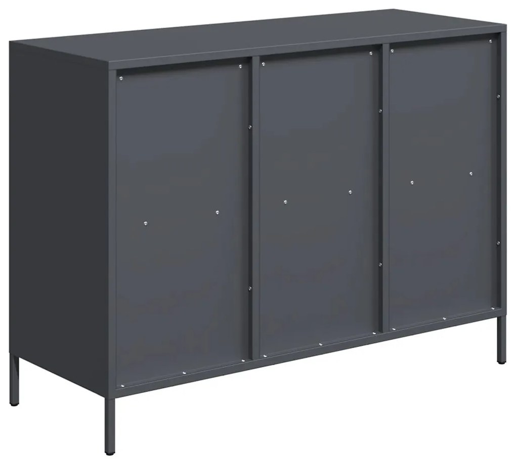 vidaXL Ντουλάπι Ανθρακί 101,5x39x73,5 εκ. από Χάλυβα Ψυχρής Έλασης