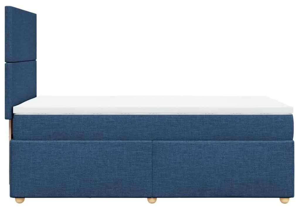 ΚΡΕΒΑΤΙ BOXSPRING ΜΕ ΣΤΡΩΜΑ ΜΠΛΕ 80X200 ΕΚ. ΥΦΑΣΜΑΤΙΝΟ 3293406