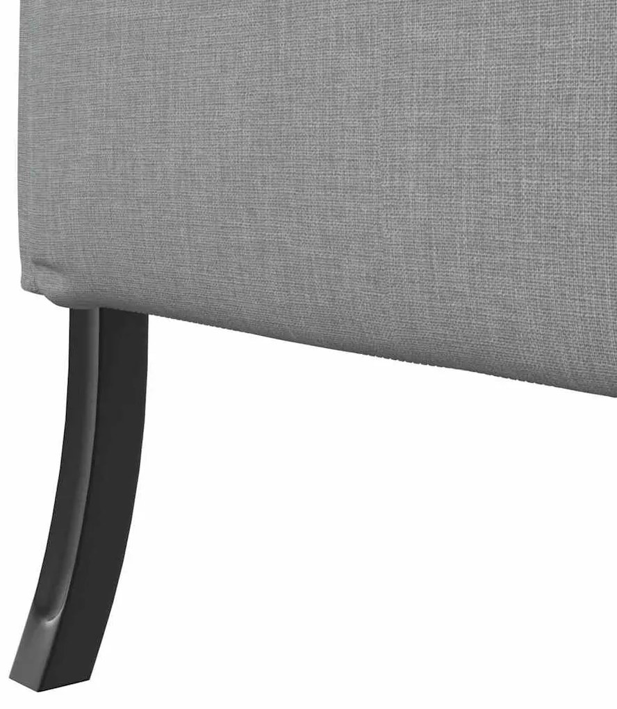 vidaXL Καναπές Υψηλής Πλάτης Ανοιχτό γκρι 109 x 56 x 121 εκ. ύφασμα
