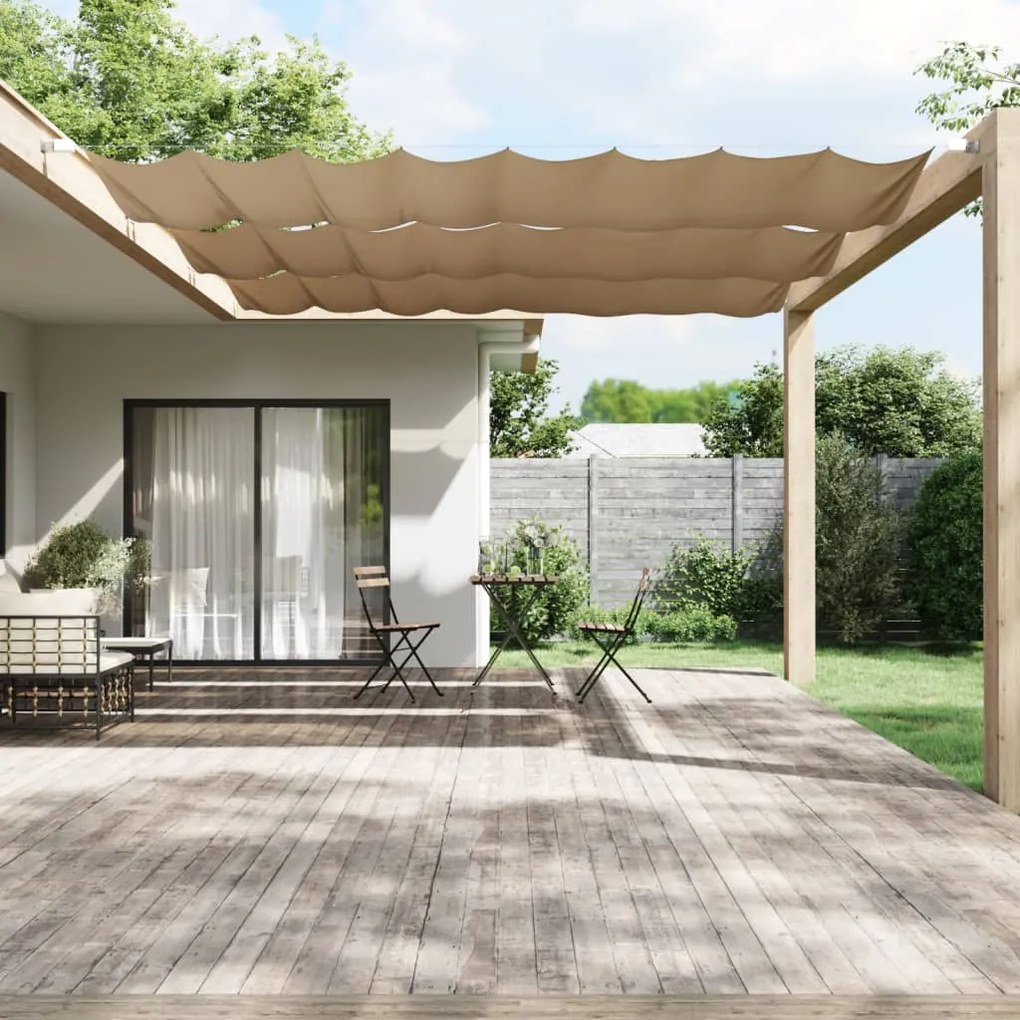 vidaXL Τέντα Κάθετη Taupe 140 x 600 εκ. από Ύφασμα Oxford