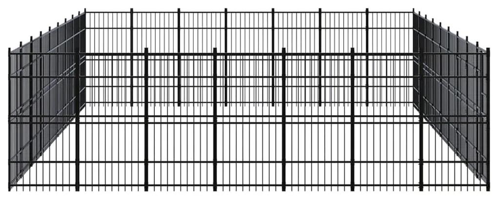 Κλουβί Σκύλου Εξωτερικού Χώρου 58,06 μ² από Ατσάλι - Μαύρο