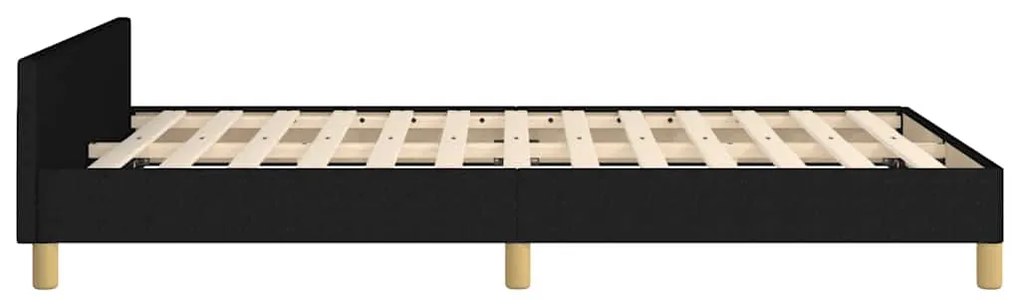 vidaXL Σκελετός Κρεβατιού Χωρίς Στρώμα Μαύρο 120x200 εκ. Υφασμάτινο