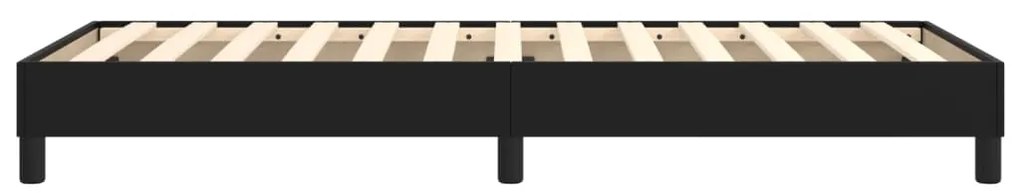 vidaXL Σκελετός Κρεβατιού με Ελατήρια Μαύρο 80 x 200 εκ. από Συνθετικό Δέρμα