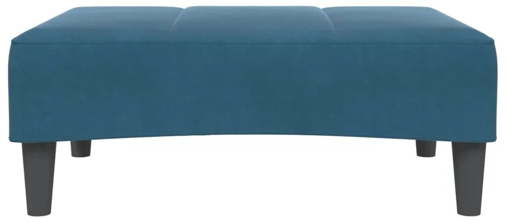 vidaXL Υποπόδιο Μπλε 77x55x31 εκ. Βελούδινο