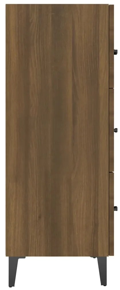vidaXL Ντουλάπι Καφέ Δρυς 69,5 x 34 x 90 εκ. Επεξεργασμένο Ξύλο