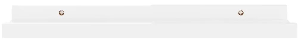 vidaXL Ράφια Τοίχου 4 τεμ. Γυαλιστερό Λευκό 40 x 9 x 3 εκ.