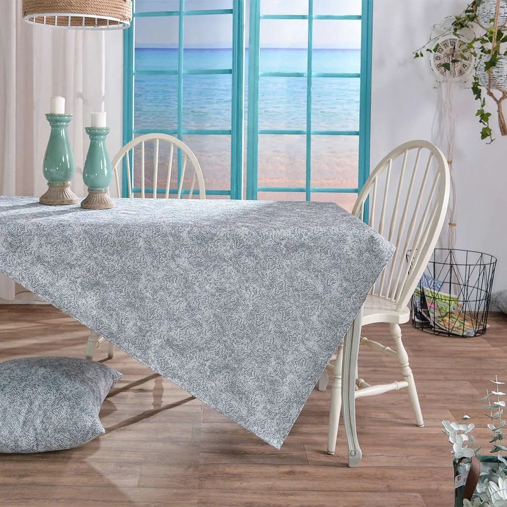 Καρέ Ravenna 04 Grey Teoran 90X90cm 90x90cm Ακρυλικό-Πολυέστερ