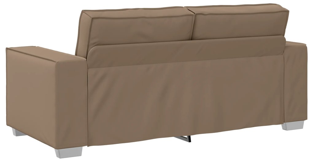 vidaXL Καναπές Loveseat Καπουτσίνο 140 εκ Συνθετικό Δέρμα