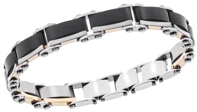 Βραχιόλι Senza Men&#039;s Steel Double Face