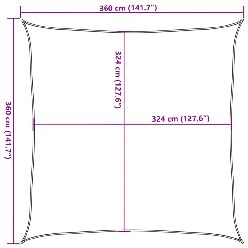 ΠΑΝΙ ΣΚΙΑΣΗΣ ΑΝΟΙΧΤΟ ΠΡΑΣΙΝΟ 3,6 X 3,6 Μ. ΑΠΟ HDPE 160 ΓΡ./Μ² 311275