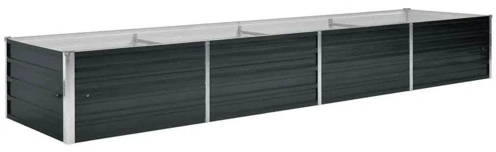 vidaXL Ζαρντινιέρα Υπερυψωμένη Ανθρακί 320x80x45 εκ. Γαλβαν. Χάλυβας