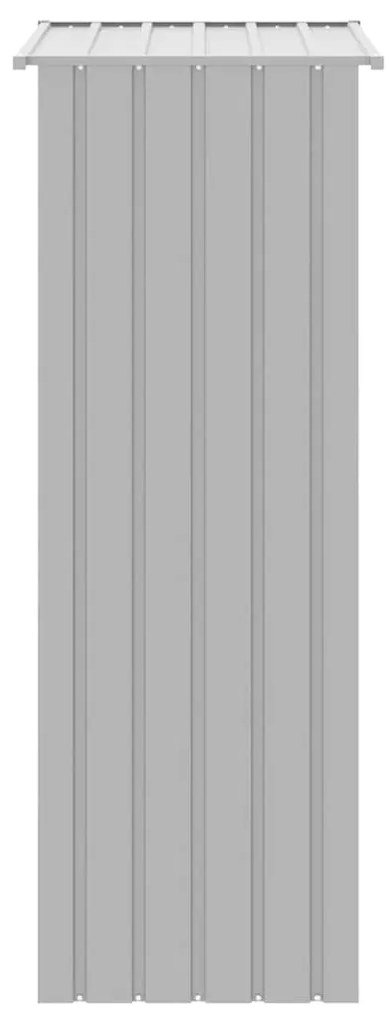 vidaXL Κλουβί Πουλιών Γκρι 115x78x200 εκ. από Γαλβανισμένο Χάλυβα