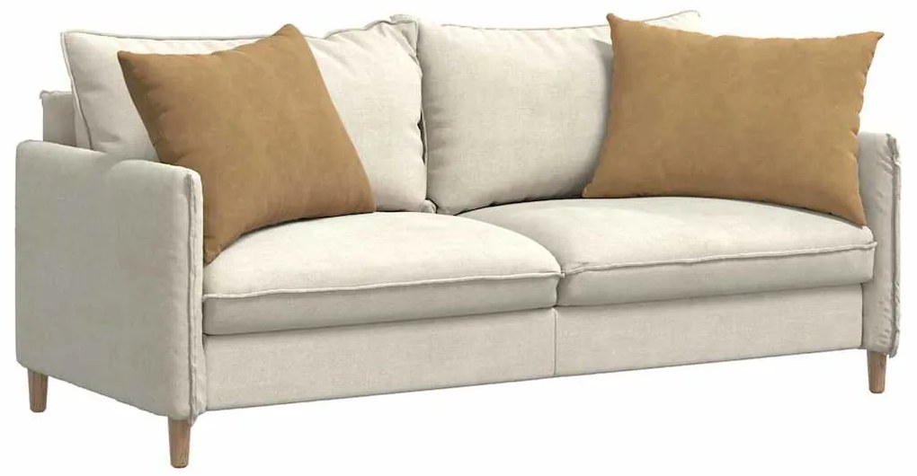 vidaXL Μαξιλάρι Καναπέ 2 pcs Καφέ 70 x 50 cm Υφασμάτινο Κορντουρά