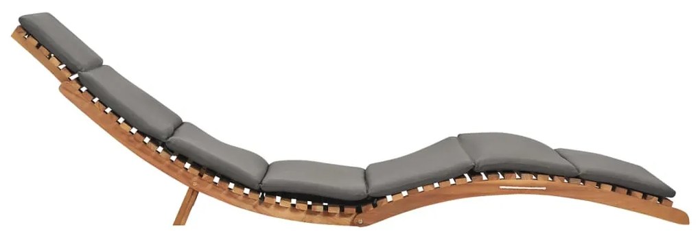 vidaXL Ξαπλώστρες 2 τεμ. από Μασίφ Ξύλο Teak με Μαξιλάρια