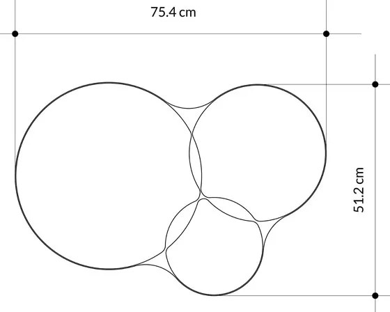 Καθρέπτης Gorta pakoworld μαύρο 75x2x51εκ - 119-001193