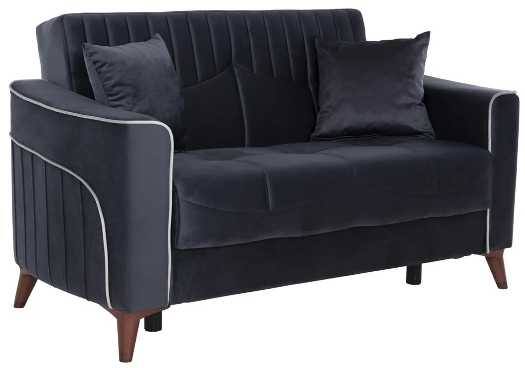 ΚΑΝΑΠΕΣ ΚΡΕΒΑΤΙ ΔΙΘΕΣΙΟΣ ΓΚΡΙ ΜΠΛΕ FB93248.01 158x86x90Υ εκ. 0513704