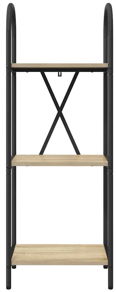 vidaXL Ράφι Βιβλίων Sonoma Δρυς 40 x 30 x 109 εκ Επεξεργασμένο ξύλο
