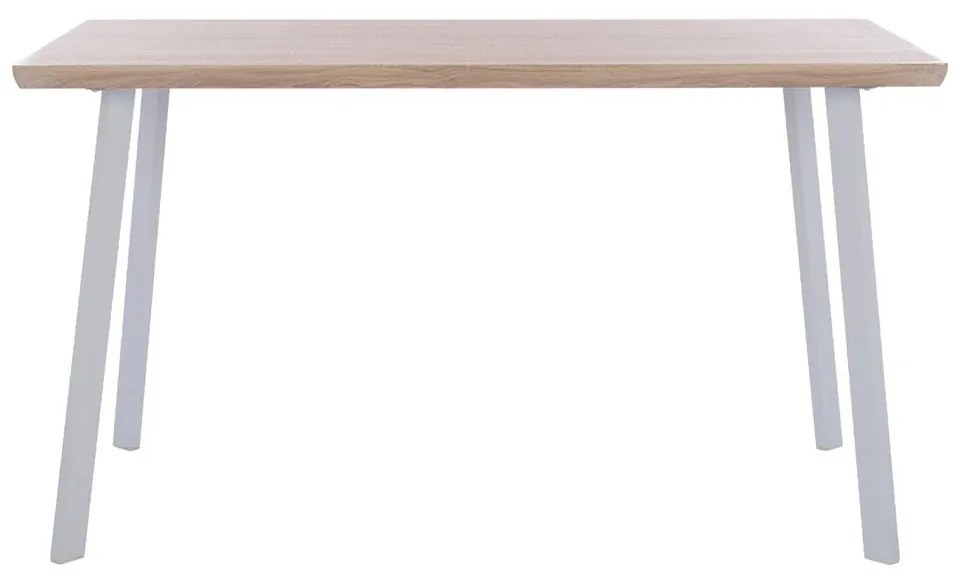 Τραπέζι Τραπεζαρίας Ofira HM8374.02 140x80cm Sonoma-White Mdf, Metal