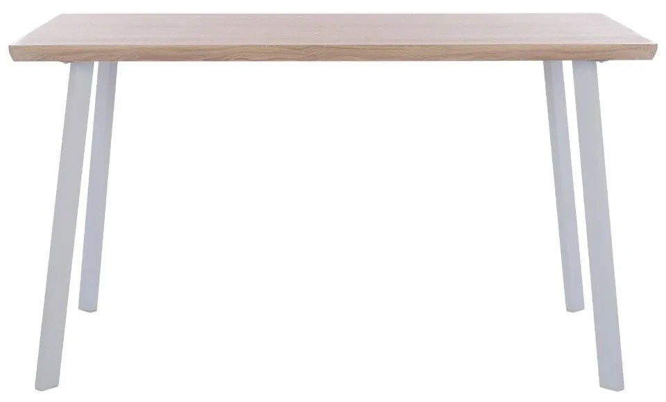 Τραπέζι Τραπεζαρίας Ofira HM8374.02 140x80cm Sonoma-White Mdf,Μέταλλο