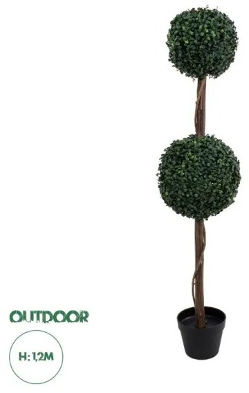 Artificial Garden BUXUS 20399 Τεχνητό Διακοσμητικό Φυτό Πυξός Υ120cm Globostar 20399