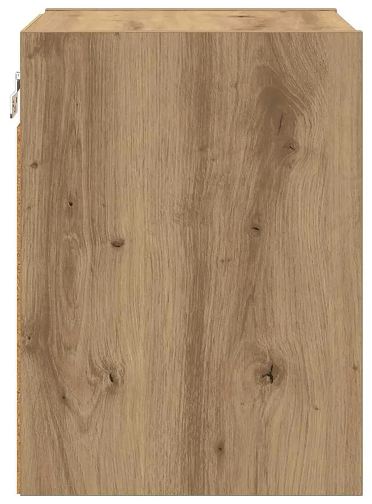 vidaXL Κρεμαστό ντουλάπι με αποθήκευση Artisan Oak 30 x 29,5 x 40 εκ.