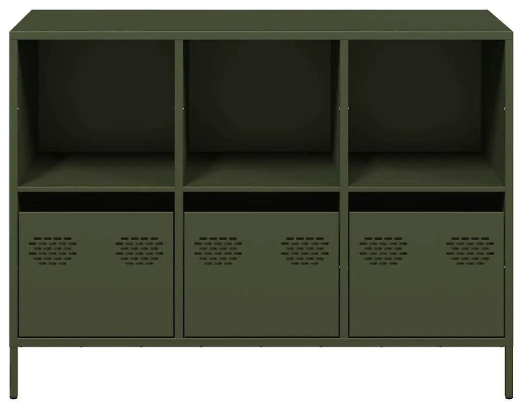 Ντουλάπι Λαδί 101,5x39x73,5 εκ. από Χάλυβα Ψυχρής Έλασης 851368