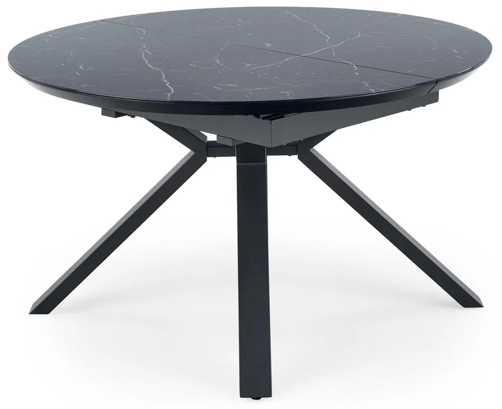 VERTIGO extension table, color: top - black marble, legs - black DIOMMI V-CH-VERTIGO-ST