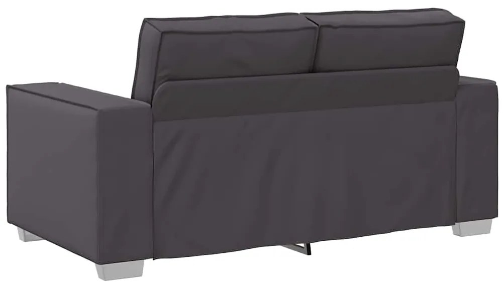 vidaXL Καναπές Loveseat 160 εκ με μαξιλάρι Γκρι Τεχνητό δέρμα