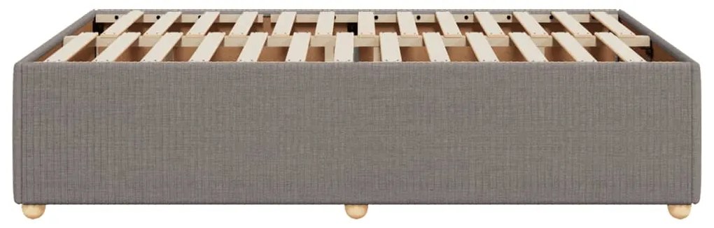 vidaXL Πλαίσιο Κρεβατιού χωρίς στρώμα Taupe 120x190 εκ. Υφασμάτινο