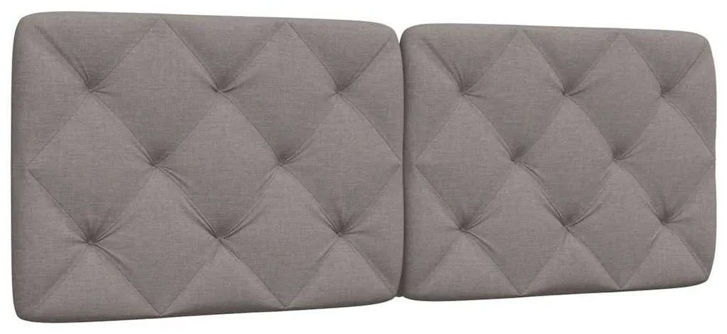 vidaXL Μαξιλάρι για Κεφαλάρι Μαύρο Taupe 140 εκ. Υφασμάτινο