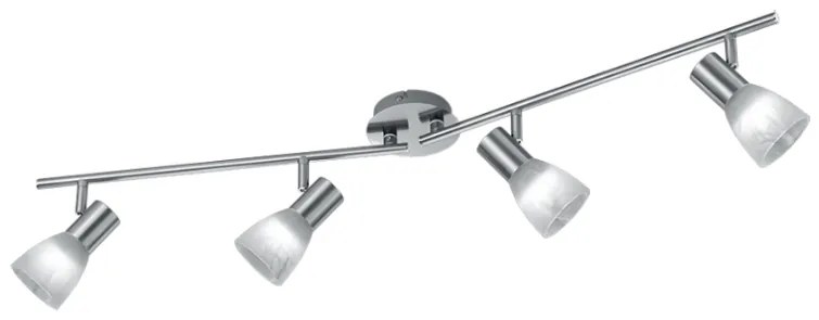 Visto Σποτ με 4 Φώτα και Ντουί E14 σε Ασημί Χρώμα Trio Lighting R82231407