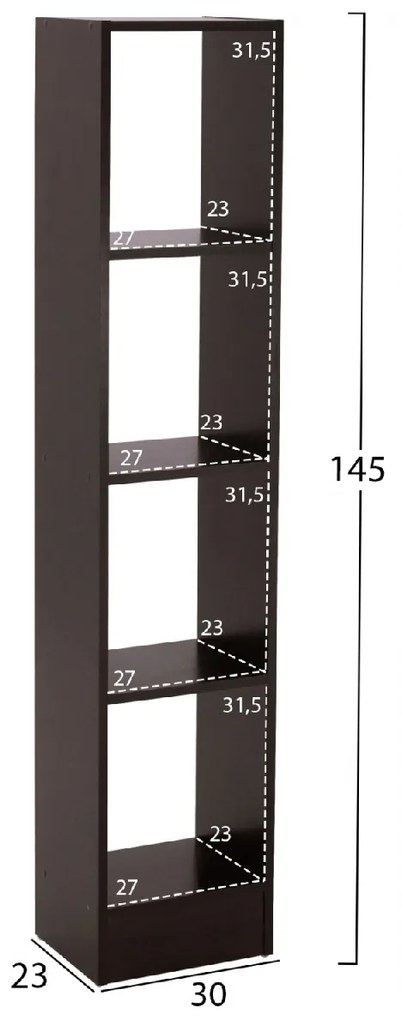 ΣΥΝΘΕΣΗ ΤΗΛΕΟΡΑΣΗΣ JAZMIN HM2255.01 WENGE 181x29,5x145 εκ.