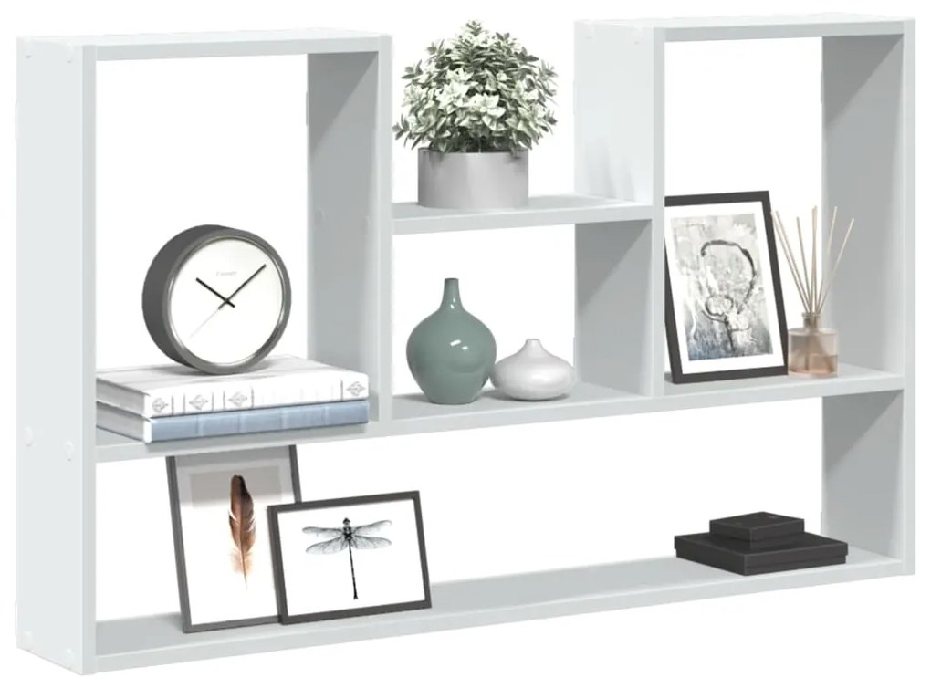 Ράφι Τοίχου Λευκό 99 x 15 x 60 εκ. από Τεχνητό Ξύλο