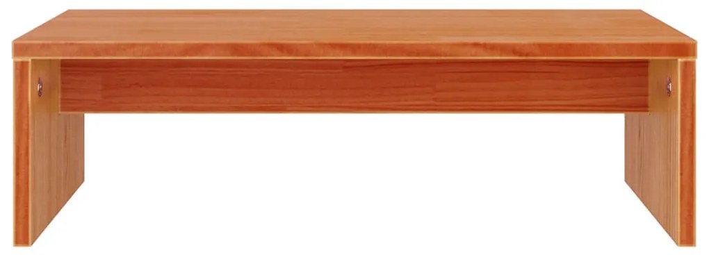 vidaXL Βάση Οθόνης Καφέ Κεριού 50 x 27 x 15 εκ. από Μασίφ Ξύλο Πεύκου