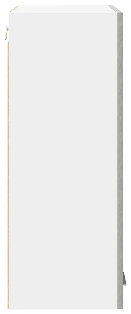 vidaXL Κρεμαστό ντουλάπι με πόρτα Riga Σκυρόδεμα Γκρι 60 x 31 x 80 εκ.