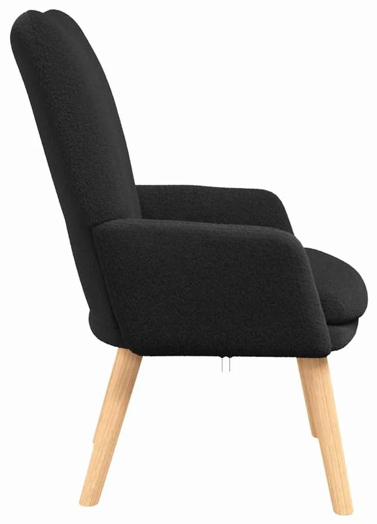 vidaXL Χαλαρωτική Πολυθρόνα Μαύρο 63 x 67 x 94 εκ. ύφασμα