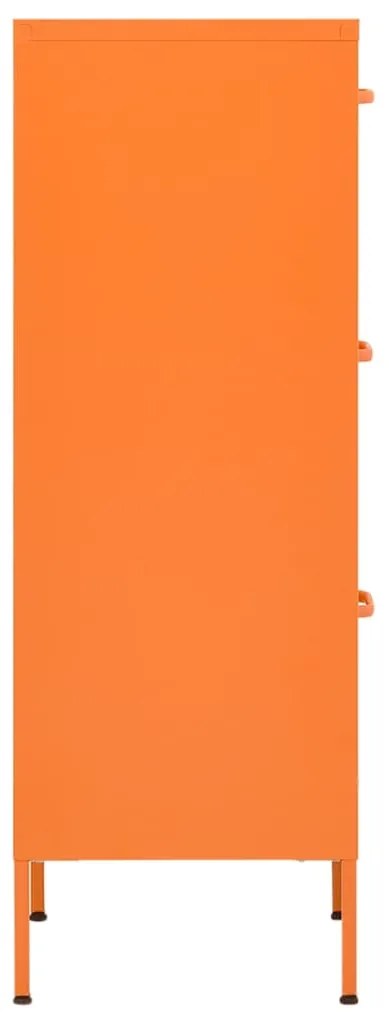 vidaXL Ντουλάπι Αποθήκευσης Πορτοκαλί 42,5 x 35 x 101,5 εκ. από Ατσάλι