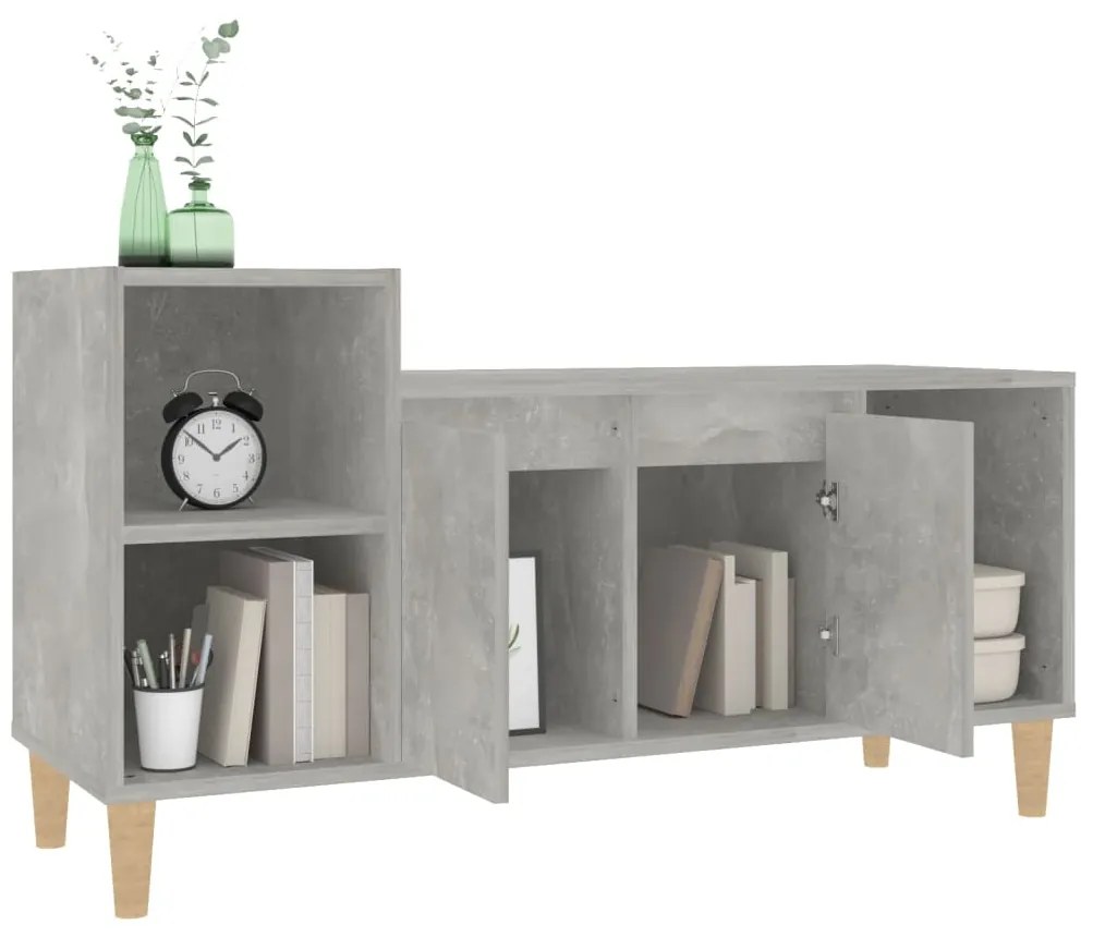 vidaXL Έπιπλο Τηλεόρασης Γκρι Σκυρ. 100x35x55 εκ. Επεξ. Ξύλο