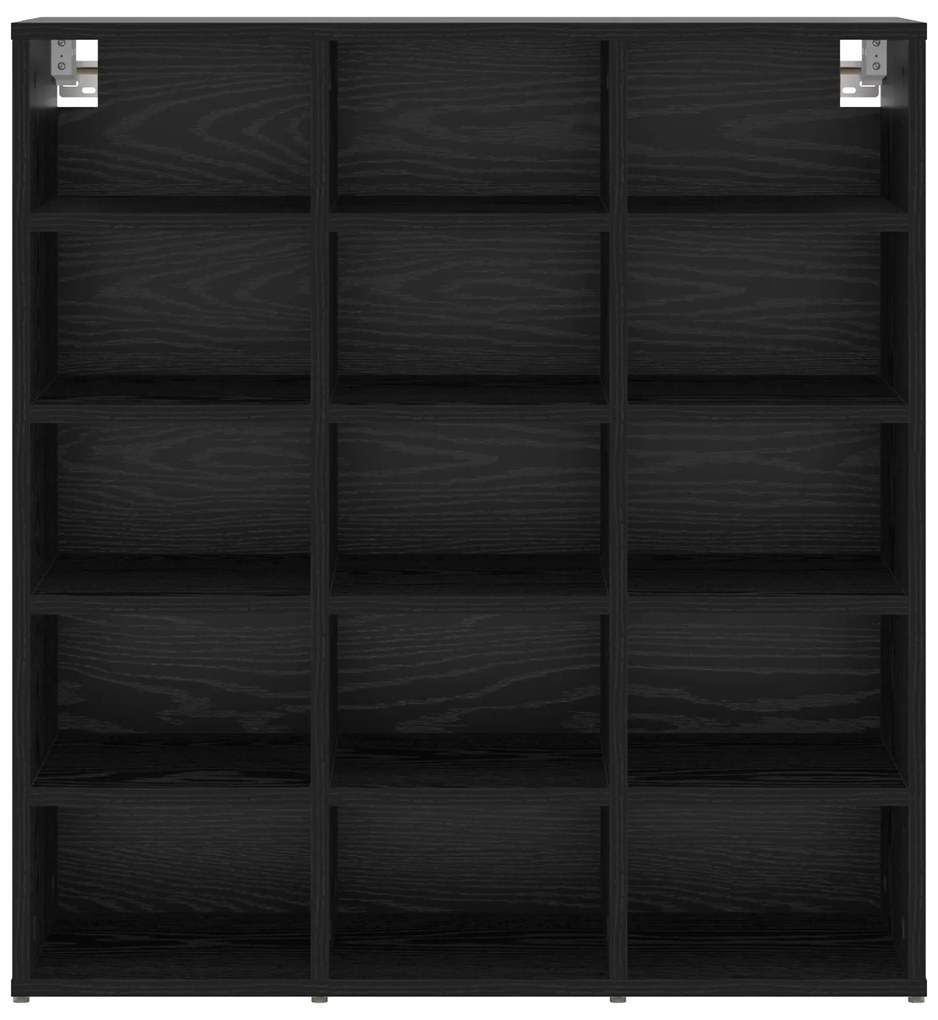 vidaXL Ντουλάπα Παπουτσιών Μαύρη δρυς 103x30x51 εκ Επεξεργασμένο ξύλο