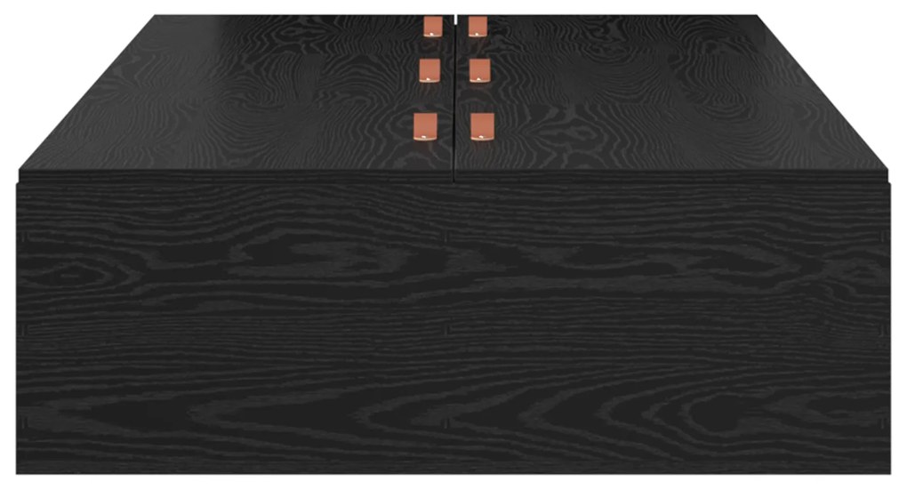 vidaXL κρεβάτι αποθήκευσης  Μαύρο Δρυς 90x200 εκ