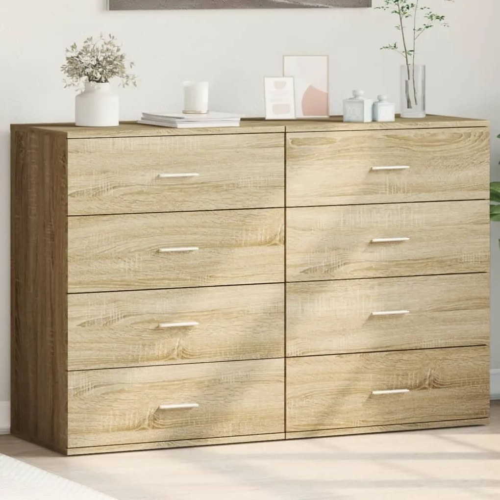 Βοηθητικά Ντουλάπια 2τεμ. Sonoma Δρυς 60x39x80εκ. Επεξεργ. Ξύλο