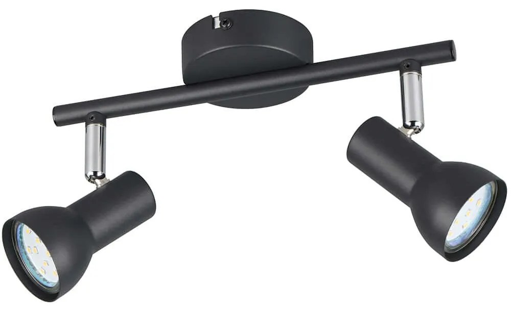 Φωτιστικό Οροφής - Σποτ Cantar R81792032 25,5x8x15,5cm 2xGU10 5W Black RL Lighting