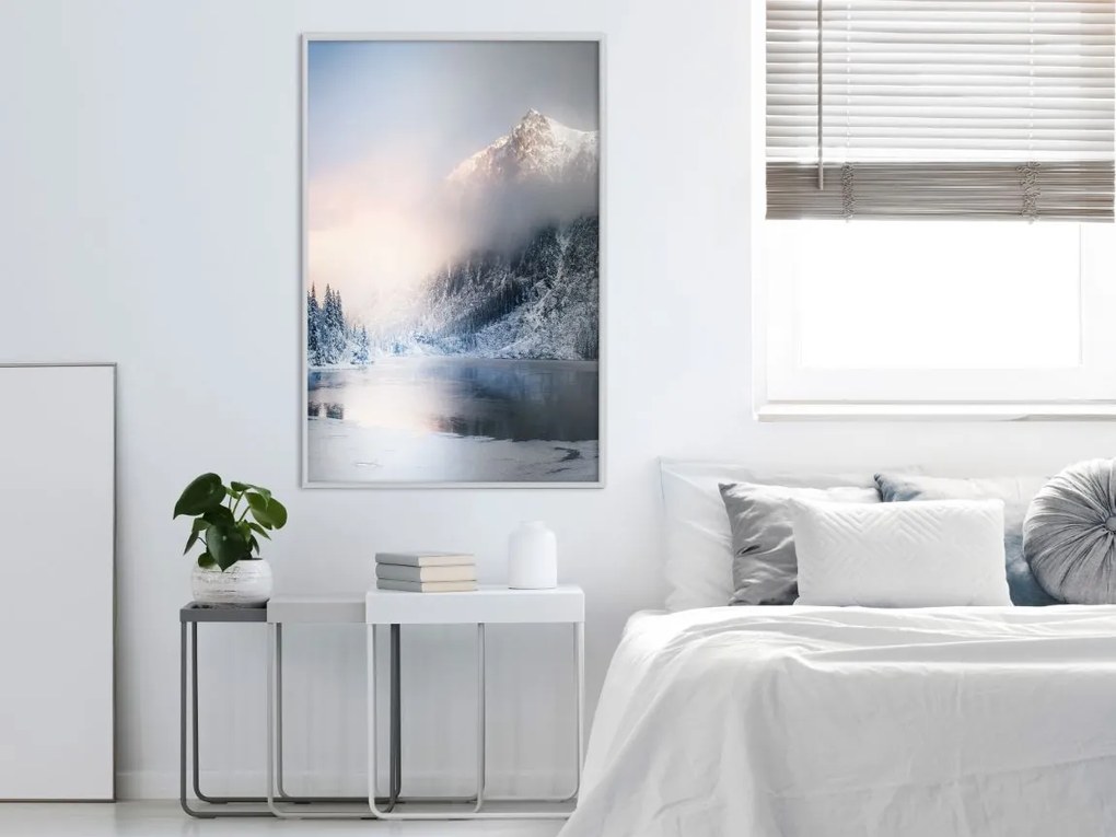 Αφίσα - Winter in the Mountains - 30x45 - Χρυσό - Χωρίς πασπαρτού