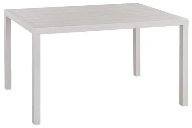 Τραπεζάκι SAHIRA Αλουμινίου Λευκό 140x80x75,5Υ εκ. 140x80x75.5 εκ.