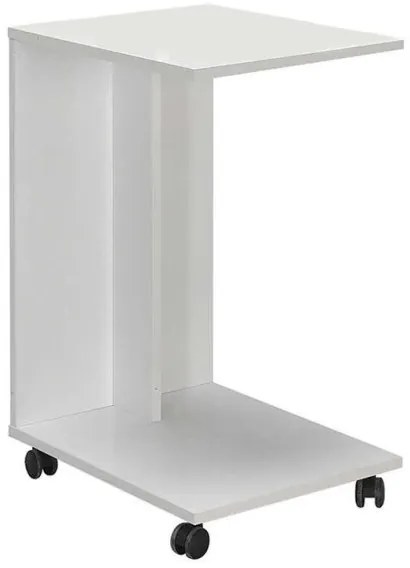 Βοηθητικό τραπέζι C-Shaped Megapap σε λευκό 35x45x65εκ GP009-0195 Megapap-GP009-0195-Λευκό GP009-0195