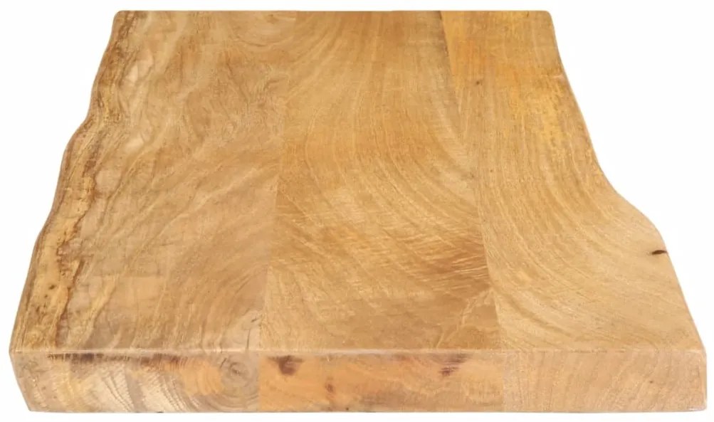 vidaXL Επιφάνεια Τραπεζιού 80x40x3,8 εκ. Live Edge Μασίφ Ξύλο Μάνγκο