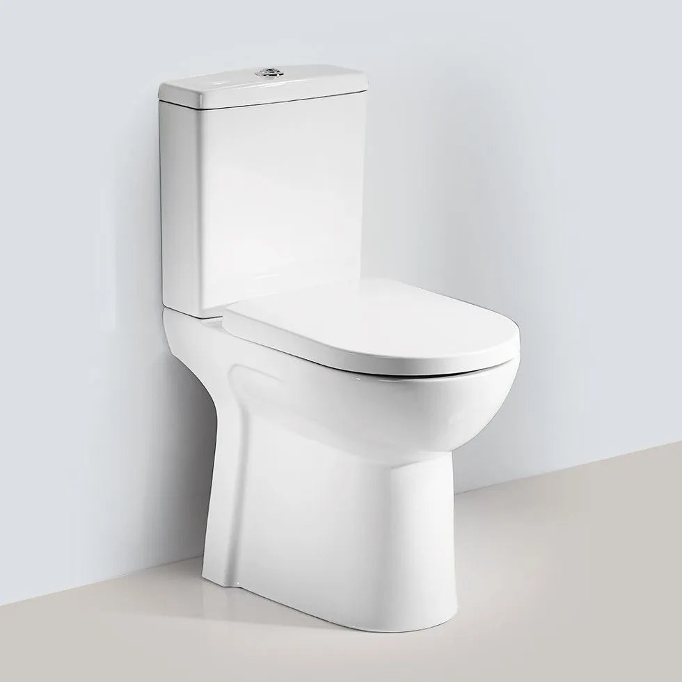 Serel Senior 674500SC Πορσελάνινη Λεκάνη Χ.Π. 65x35,5cm με καζανάκι 3/6Lt και κάλυμμα βακελίτη SLIM Soft Close αποσπώμενο